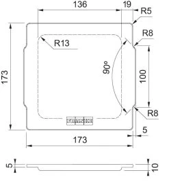 Franke Accessori - Coperchio ALL-IN Per Vassoio Piccolo Da Lavello, Marrone 133.0655.227 -Forniture Per Attrezzature Da Cucina 006bfb82354e128af205cfc6