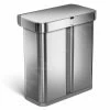 Simplehuman Pattumiere - Pattumiera Touchless Differenziata, Con Comando A Voce E Sensore Di Movimento, 58 L, Acciaio Inox Spazzolato ST2036 -Forniture Per Attrezzature Da Cucina 00cb9bf63b2c61c898522099