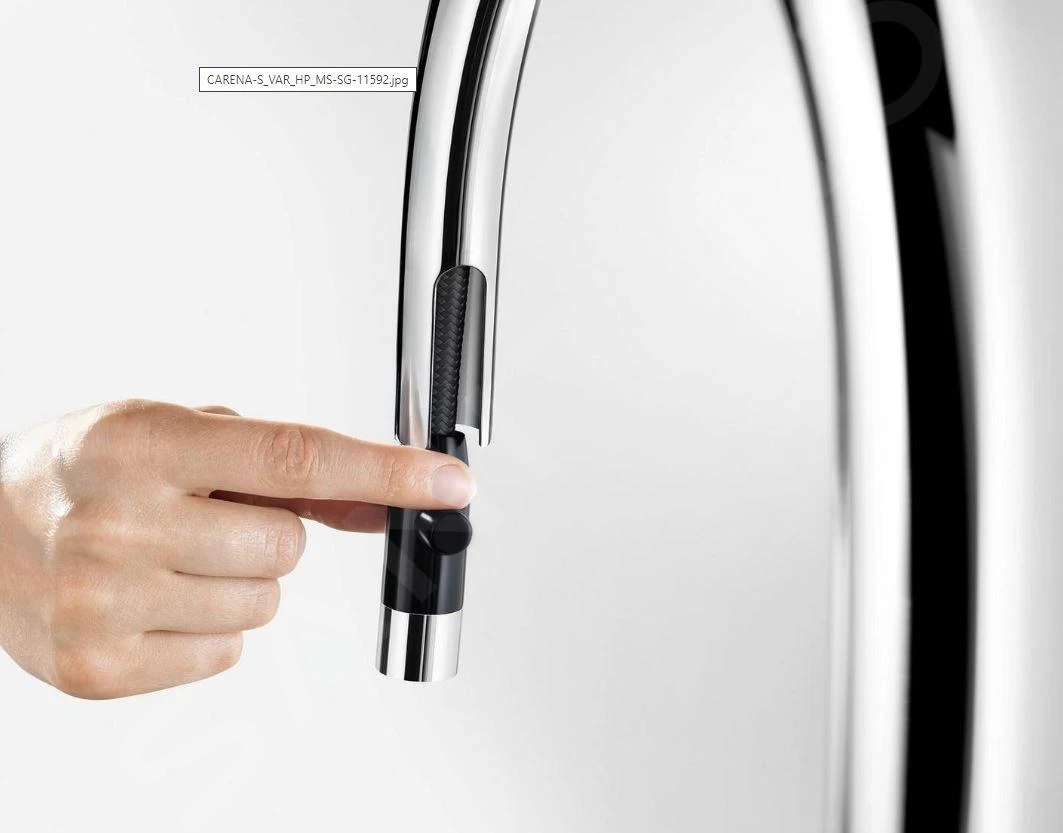 Blanco Carena S - Miscelatore Da Lavello Con Doccetta Estraibile, Bianco Fine/cromo 526931 6 Blanco Carena S - Miscelatore Da Lavello Con Doccetta Estraibile, Bianco Fine/cromo 526931 - immagine 4