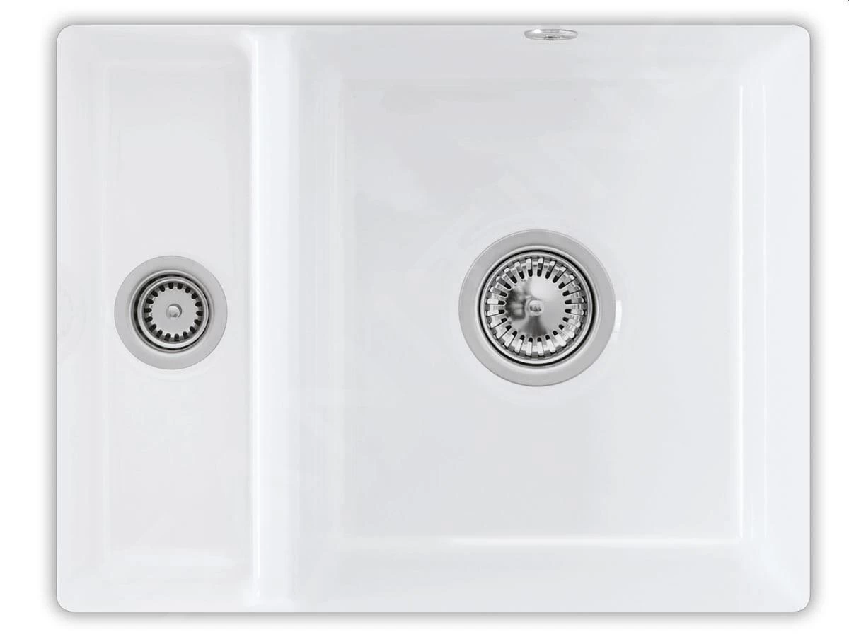 Villeroy & Boch Subway 60 - Lavello In Ceramica 55x44 Cm, CeramicPlus, Snow White 675801KG 3 Villeroy & Boch Subway 60 - Lavello In Ceramica 55x44 Cm, CeramicPlus, Snow White 675801KG