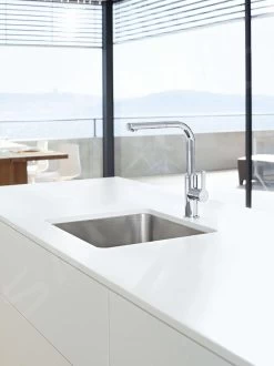 Hansa Ronda - Miscelatore Monocomando Per Lavello Con Erogatore Estraibile, Cromato 54912273 -Forniture Per Attrezzature Da Cucina 0162f4c36a31f79218f06f0b