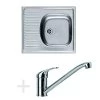 Franke Set - Set Per Cucina N32, Lavello In Acciaio Inox ETN 611-58 + Miscelatore FB 250.031, Cromo 101.0283.215 -Forniture Per Attrezzature Da Cucina 017d0d354634bd8060c057a7