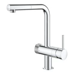 Grohe Blue Pure - Miscelatore Da Lavello Minta Con Funzione Di Filtraggio E Bocca Di Erogazione Estraibile, Cromo 31721000 -Forniture Per Attrezzature Da Cucina 01bd19f6b7ec23c1ecc62b1b