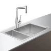 Hansgrohe Lavelli - Set Lavello E Miscelatore C71-F655-04 Select, Cromato 43210000 -Forniture Per Attrezzature Da Cucina 04655ceb4124dabc6c4b7765