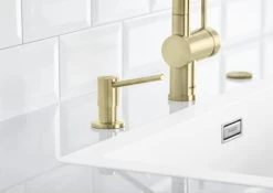 Blanco Accessori - Dispenser Di Detergente Torre, Color Oro Satinato 526700 -Forniture Per Attrezzature Da Cucina 04d0e050d6496cfe9a0a7f58