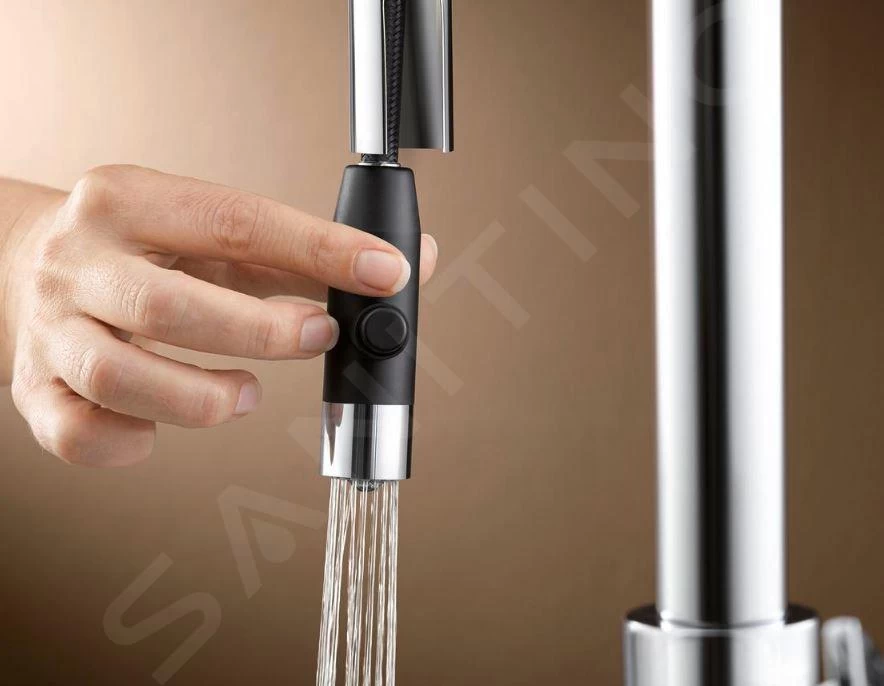 Blanco Carena S - Miscelatore Da Lavello Con Doccetta Estraibile, Bianco Fine/cromo 526931 7 Blanco Carena S - Miscelatore Da Lavello Con Doccetta Estraibile, Bianco Fine/cromo 526931 - immagine 5