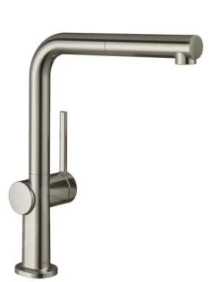 Hansgrohe M54 - Miscelatore Da Lavello Talis Con Bocca Di Erogazione Estraibile, Simil Inox 72808800