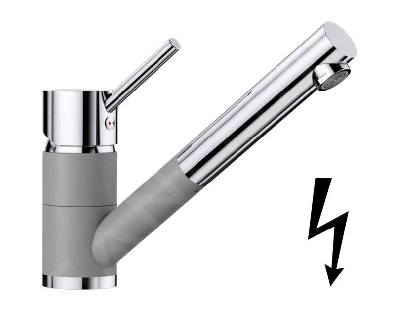 Blanco Antas S - Miscelatore Da Lavello Con Bocca Di Erogazione Estraibile, Color Alluminio/cromo 516765 3 Blanco Antas S - Miscelatore Da Lavello Con Bocca Di Erogazione Estraibile, Color Alluminio/cromo 516765