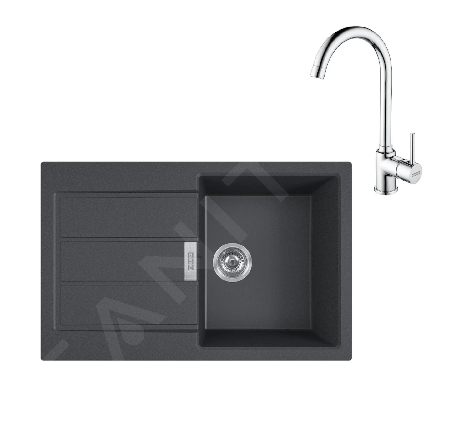 Franke Set - Set Da Cucina T104, Lavello In Tectonite S2D 611-78 E Miscelatore FP 9000.031, Nero/cromo 143.0675.726 3 Franke Set - Set Da Cucina T104, Lavello In Tectonite S2D 611-78 E Miscelatore FP 9000.031, Nero/cromo 143.0675.726