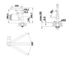 Blanco Lanora - Miscelatore Da Lavello, Acciaio Inox Spazzolato 523122 -Forniture Per Attrezzature Da Cucina 091474f8c63ceb3e798622e7