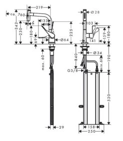 Axor Citterio - Miscelatore Da Lavello Con Doccetta Estraibile E Deviatore, Cromo 39862000 12 Axor Citterio - Miscelatore Da Lavello Con Doccetta Estraibile E Deviatore, Cromo 39862000 -Forniture Per Attrezzature Da Cucina 09aca5096906f3504ae686a9