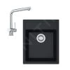 Franke Set - Set Da Cucina T50, Lavello In Tectonite SID 610-40 E Miscelatore Samoa, Nero/cromo 114.0508.358 -Forniture Per Attrezzature Da Cucina 09c4104a748570b606afc204