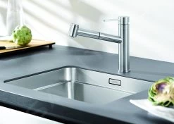 Blanco Ambis S - Miscelatore Da Lavello Con Doccetta Estraibile, Acciaio Inox Spazzolato 523119 -Forniture Per Attrezzature Da Cucina 0a4f34c8c4e52689e28e5a80