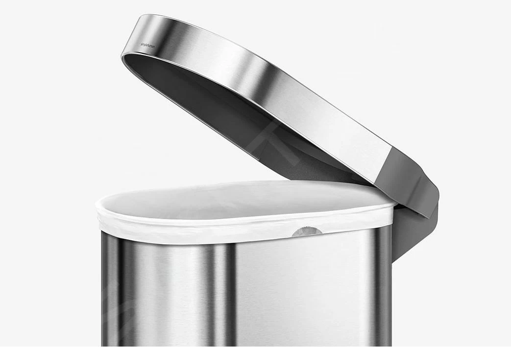 Simplehuman Pattumiere - Pattumiera Slim 45 L, Acciaio Inox Spazzolato CW2044 7 Simplehuman Pattumiere - Pattumiera Slim 45 L, Acciaio Inox Spazzolato CW2044 - immagine 5