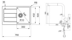 Franke Set - Set T82, Lavello In Tectonite S2D 611-78 E Miscelatore FN 0147.031, Nero/cromo 143.0618.715 -Forniture Per Attrezzature Da Cucina 0b5d5917ba09f44aced51a80