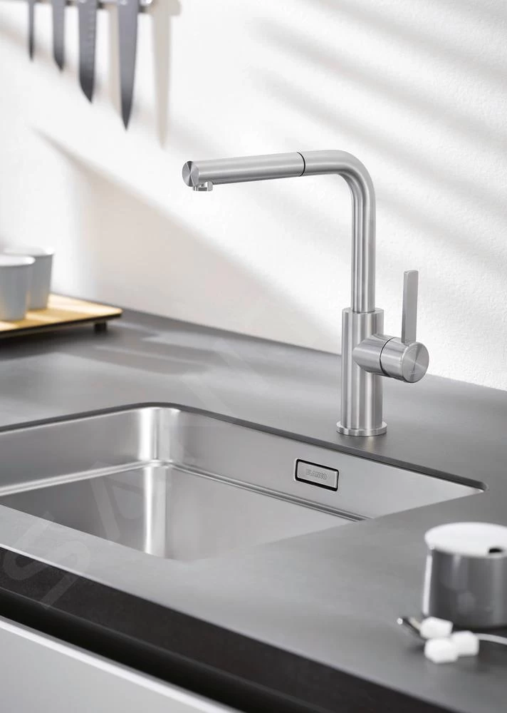 Blanco Etagon 500 - Lavello, 540x440 Mm, Con Barre Di Appoggio, Acciaio Inox 521841 7 Blanco Etagon 500 - Lavello, 540x440 Mm, Con Barre Di Appoggio, Acciaio Inox 521841 - immagine 5