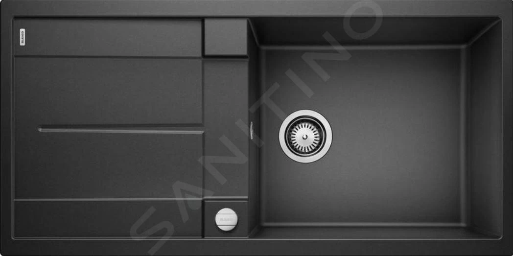 Blanco Metra XL 6 - Lavello In Silgranit, 990x490 Mm, Con Comando Remoto Dello Scarico, Nero 525933 3 Blanco Metra XL 6 - Lavello In Silgranit, 990x490 Mm, Con Comando Remoto Dello Scarico, Nero 525933