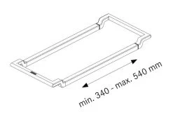 Franke Accessori - Supporto Telescopico ALL-IN, Plastica Nera/acciaio Inox 133.0655.059 -Forniture Per Attrezzature Da Cucina 0c6da2b7891293eb161acf10