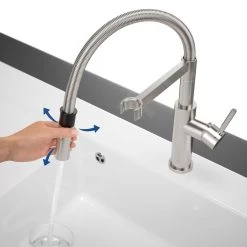 Villeroy & Boch Steel Expert 2.0 - Miscelatore Da Lavello Con Braccio Di Erogazione Flessibile E Doccetta Estraibile, Antracite 92800005 15 Villeroy & Boch Steel Expert 2.0 - Miscelatore Da Lavello Con Braccio Di Erogazione Flessibile E Doccetta Estraibile, Antracite 92800005 -Forniture Per Attrezzature Da Cucina 0cffed6831eec8ec018205b7