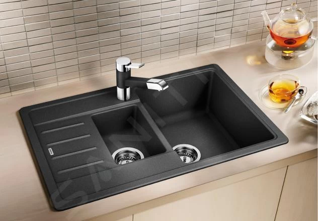 Blanco Legra 6 - Lavello In Silgranit, 780x500 Mm, Compact, Nero 526085 5 Blanco Legra 6 - Lavello In Silgranit, 780x500 Mm, Compact, Nero 526085 - immagine 3