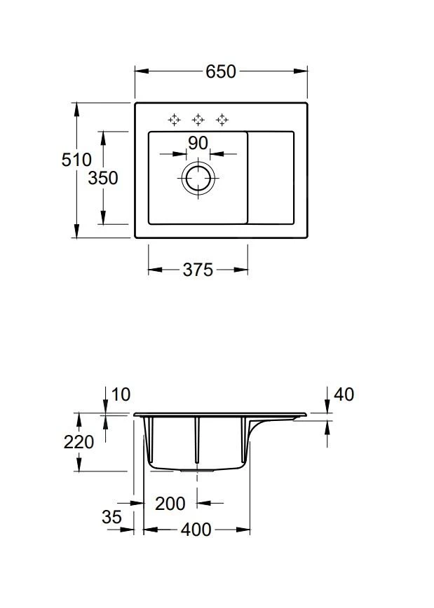 Villeroy & Boch Subway 45 - Lavello In Ceramica 65x51 Cm, Comando Eccentrico, CeramicPlus, Grafite 331202i4 4 Villeroy & Boch Subway 45 - Lavello In Ceramica 65x51 Cm, Comando Eccentrico, CeramicPlus, Grafite 331202i4 - immagine 2