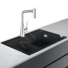 Hansgrohe Lavelli - Set Lavello E Miscelatore C51-F635-04 Select, Grafite Nera/cromo 43215000 2 Hansgrohe Lavelli - Set Lavello E Miscelatore C51-F635-04 Select, Grafite Nera/cromo 43215000 -Forniture Per Attrezzature Da Cucina 1160eb77d8c227e6cb3974ca