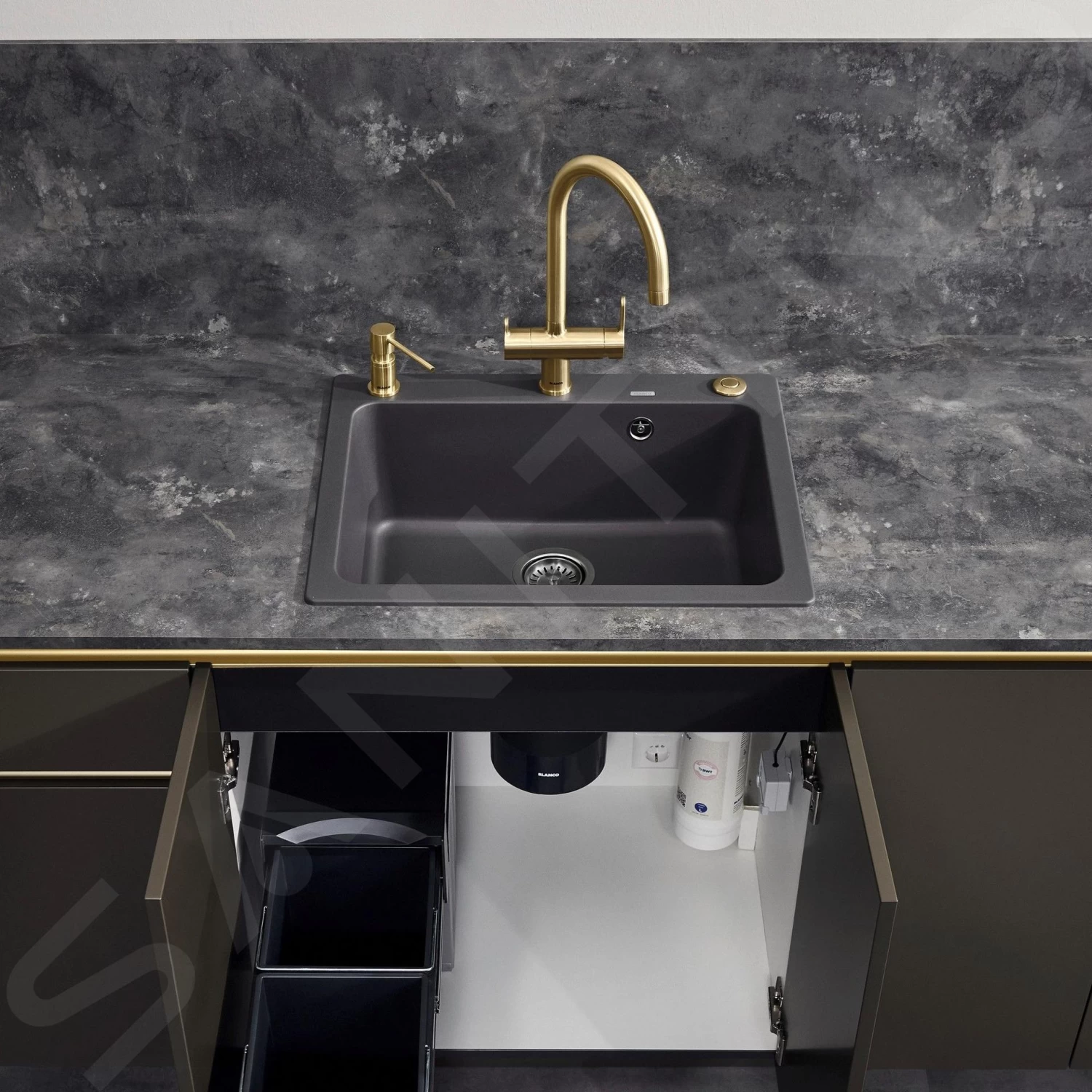 Blanco Trima - Miscelatore Da Lavello Con Funzione Di Filtraggio, Color Oro Satinato 526695 5 Blanco Trima - Miscelatore Da Lavello Con Funzione Di Filtraggio, Color Oro Satinato 526695 - immagine 3