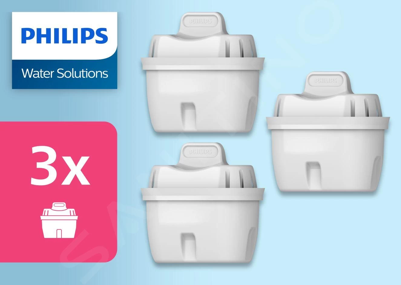 Philips Accessori - Cartuccia Filtrante Di Ricambio, 3pz AWP211/58 5 Philips Accessori - Cartuccia Filtrante Di Ricambio, 3pz AWP211/58 - immagine 3