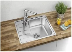 Blanco Lemis 45 - Lavello, 605x500 Mm, Acciaio Inox Spazzolato 525115 -Forniture Per Attrezzature Da Cucina 13b4136d1364aeb16c1d0f1d