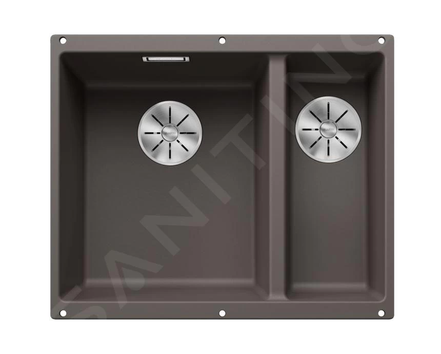 Blanco Subline 340/160 - Lavello In Silgranit, 555x460 Mm, Vasca A Sx, InFino, Grigio 527345 3 Blanco Subline 340/160 - Lavello In Silgranit, 555x460 Mm, Vasca A Sx, InFino, Grigio 527345