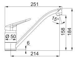 Franke Rubinetteria - Miscelatore Monocomando Da Lavello FC 9541.031, Cromo 115.0347.142 -Forniture Per Attrezzature Da Cucina 17bac1223ac7a21e632d724a