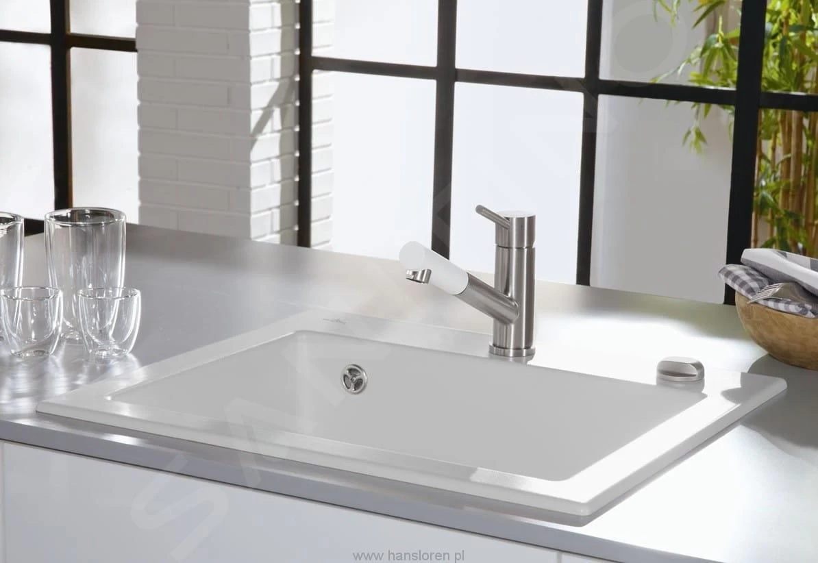Villeroy & Boch Subway 60 - Lavello In Ceramica 60x51 Cm, CeramicPlus, Snow White 330901KG 6 Villeroy & Boch Subway 60 - Lavello In Ceramica 60x51 Cm, CeramicPlus, Snow White 330901KG - immagine 4