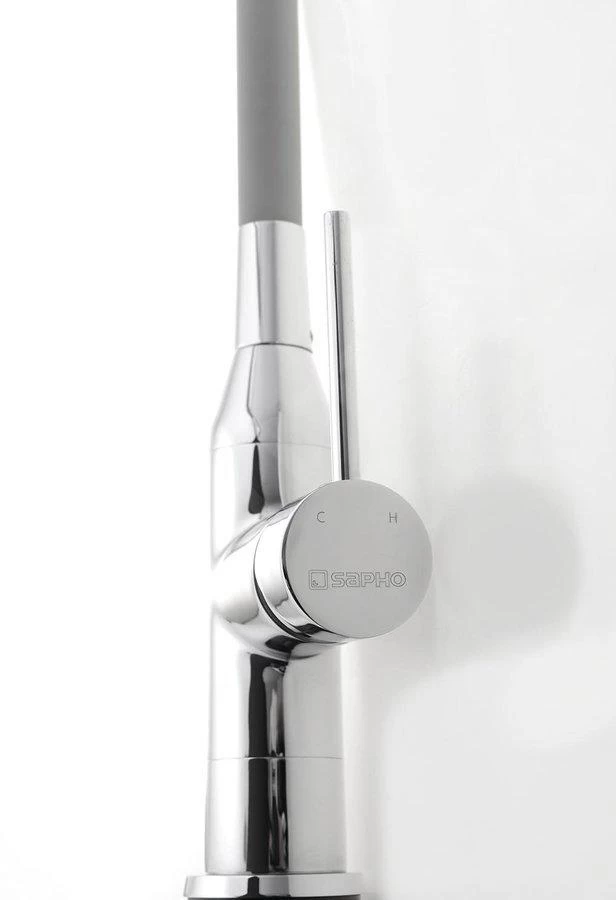 Sapho Rubinetteria - Miscelatore Da Lavello Sili Con Braccio Di Erogazione Flessibile, Color Argento/cromo SR414 6 Sapho Rubinetteria - Miscelatore Da Lavello Sili Con Braccio Di Erogazione Flessibile, Color Argento/cromo SR414 - immagine 4