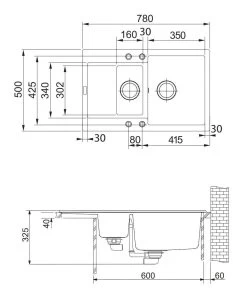 Franke Maris - Lavello In Fragranite MRG 651-78, 780x500 Mm, Nero Opaco 114.0637.579 -Forniture Per Attrezzature Da Cucina 197e10f035878a12ef8b01d1