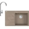 Franke Set - Set G226, Lavello In Fragranite CNG 611-78 TL/7 E Miscelatore FP 0408.031, Cashmere/cromo 114.0650.819