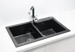 Alveus Rock - Lavello In Granito 780x480 Mm, Con Comando Dello Scarico, Carbon 1090965 9 Alveus Rock - Lavello In Granito 780x480 Mm, Con Comando Dello Scarico, Carbon 1090965 -Forniture Per Attrezzature Da Cucina 1ad104c1a257a8e3d5129ef0