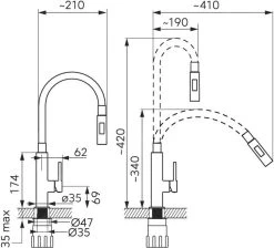 Novaservis Ferro - Miscelatore Da Lavello Con Braccio Di Erogazione Flessibile, 2 Getti, Bianco/cromo 70730,0B 6 Novaservis Ferro - Miscelatore Da Lavello Con Braccio Di Erogazione Flessibile, 2 Getti, Bianco/cromo 70730,0B -Forniture Per Attrezzature Da Cucina 1af57f51698bdb719e510e6e 1