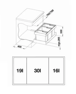 Blanco Flexon II - Pattumiera Ad Incasso, Differenziata, 65 L 525221 7 Blanco Flexon II - Pattumiera Ad Incasso, Differenziata, 65 L 525221 -Forniture Per Attrezzature Da Cucina 1da3f2e35fe54ab5f52404ce