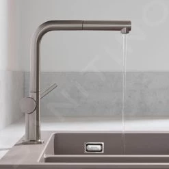 Hansgrohe M54 - Miscelatore Da Lavello Talis Con Bocca Di Erogazione Estraibile, Simil Inox 72808800 -Forniture Per Attrezzature Da Cucina 1eaff73fd623a71b290c415f