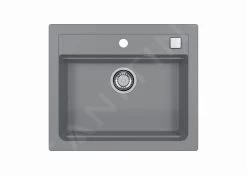 Alveus Atrox - Lavello In Granito 590x500 Mm, Con Comando Dello Scarico, Concrete 1131995