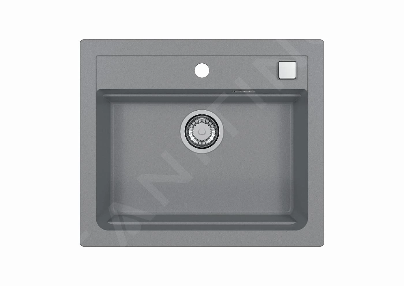 Alveus Atrox - Lavello In Granito 590x500 Mm, Con Comando Dello Scarico, Concrete 1131995 3 Alveus Atrox - Lavello In Granito 590x500 Mm, Con Comando Dello Scarico, Concrete 1131995
