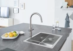 Grohe Blue Home - Miscelatore Connected Per Lavello, Con Sistema Di Filtraggio E Raffreddamento, Supersteel 31541DC0 -Forniture Per Attrezzature Da Cucina 22311ba5f85884f3f2318abc