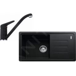 Franke Set - Set Da Cucina G121, Lavello In Fragranite BSG 611-78/39, Onice + Miscelatore FC 9541.071, Cromo/onice 114.0441.170