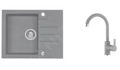 Alveus Set - Set Lavello Rock 30 E Miscelatore Tonia, Concrete SETA053