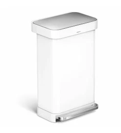 Simplehuman Pattumiere - Pattumiera Con Portasacchetti, 45 L, Bianco CW2027