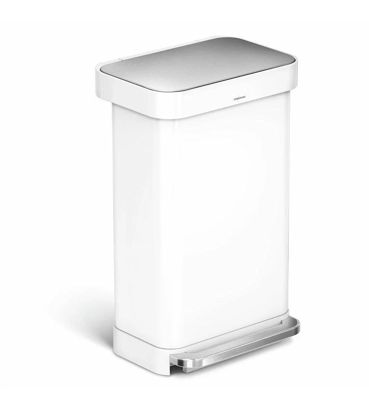 Simplehuman Pattumiere - Pattumiera Con Portasacchetti, 45 L, Bianco CW2027 3 Simplehuman Pattumiere - Pattumiera Con Portasacchetti, 45 L, Bianco CW2027