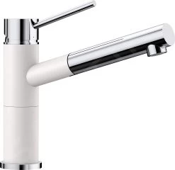Blanco Alta S - Miscelatore Da Lavello Con Bocca Di Erogazione Estraibile, Bianco/cromo 515327