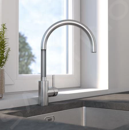 Franke Eos Neo - Miscelatore Da Lavello FC 0045.501 Con Bocca Di Erogazione Estraibile, Acciaio Inox 115.0590.045 8 Franke Eos Neo - Miscelatore Da Lavello FC 0045.501 Con Bocca Di Erogazione Estraibile, Acciaio Inox 115.0590.045 - immagine 6