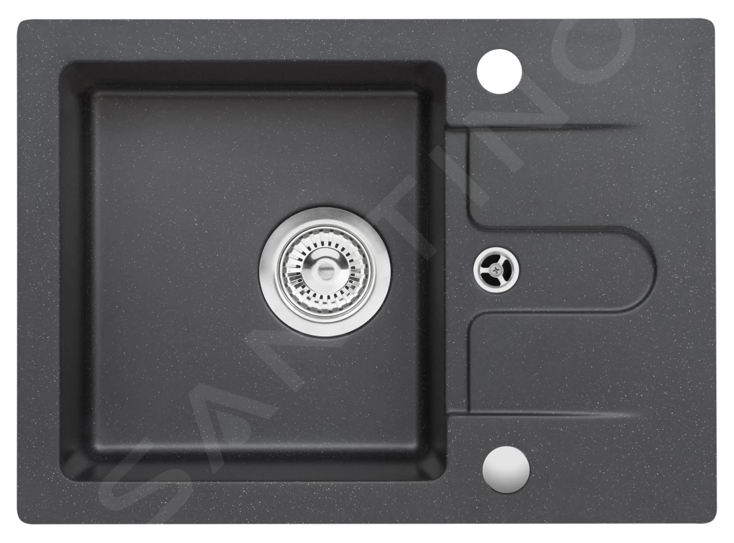 Alveus Cortina - Lavello In Granito 580x420 Mm, Carbon 1133438 3 Alveus Cortina - Lavello In Granito 580x420 Mm, Carbon 1133438