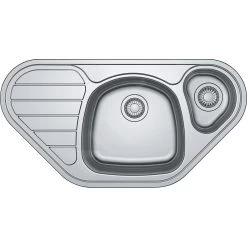 Franke Set - Set N80, Lavello Ad Angolo In Acciaio Inox SKX 651 E E Miscelatore FB 250.031, Acciaio Inox/cromo 101.0618.835 -Forniture Per Attrezzature Da Cucina 28b5e4db41828d72764ef50c